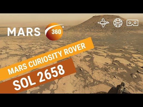 Mars 360: NASA's Mars Curiosity Rover – Sol 2658 (360video 8K)