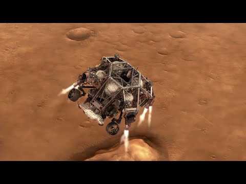 NASA's Mars 2020 Perseverance Rover Landing Animations
